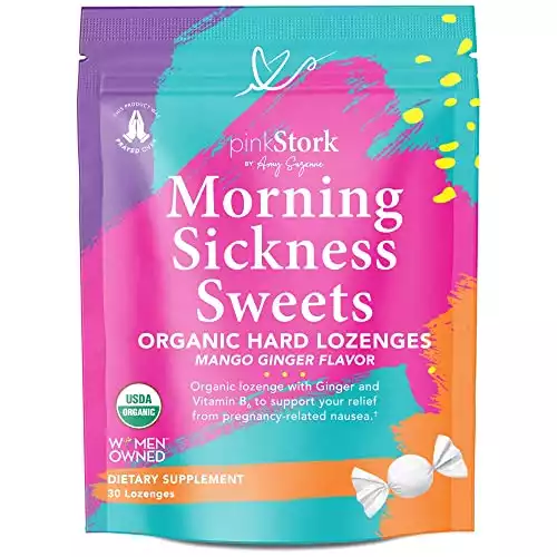 Pink Stork Morning Sickness Sweets: Ginger Mango Morning Sickness Candy for Pregnancy
