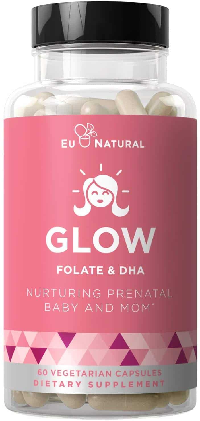 Glow Prenatal Vitamins + Folate & DHA – Nurturing Pregnancy Multivitamin for Healthy Baby and Mom